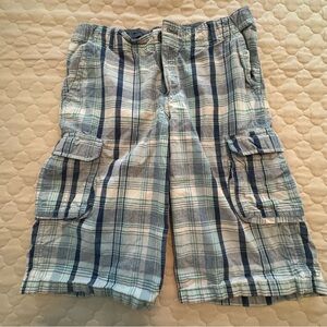 Cat & Jack Blue and White Cargo Shorts